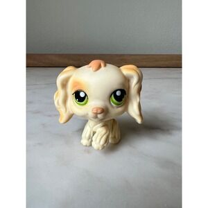 Littlest Pet Shop LPS Blond Cocker Spaniel #347 Blue Gray Magnet HTF